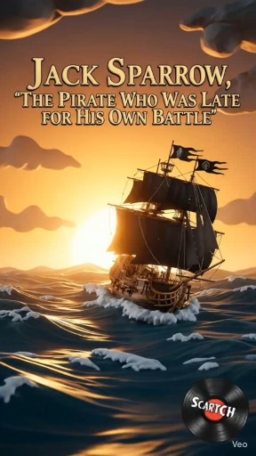 Captain Jack Sparrow Late For His Own Battle